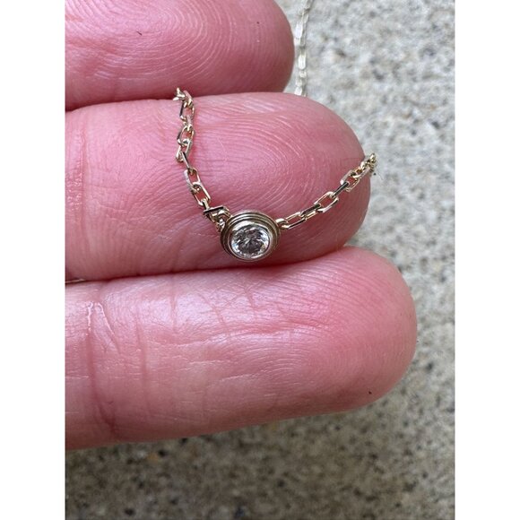 CARTIER D'AMOUR PENDANT DIAMOND NECKLACE MINI MODEL WHITE GOLD - Picture 9 of 11